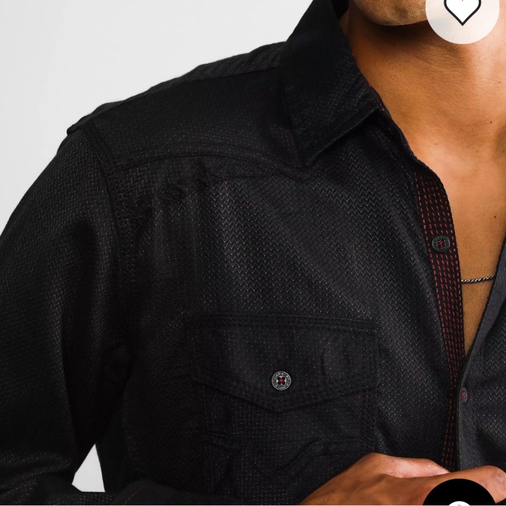 Buckle Black Chevron Athletic Stretch Shirt 2X